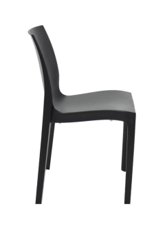 Silla Comedor Full Pvc Ma-01 Lisa Negra - comprar online
