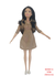Vestido Bege com Colete Marrom Barbie - Loja de brinquedos educativos e divertidos menikids
