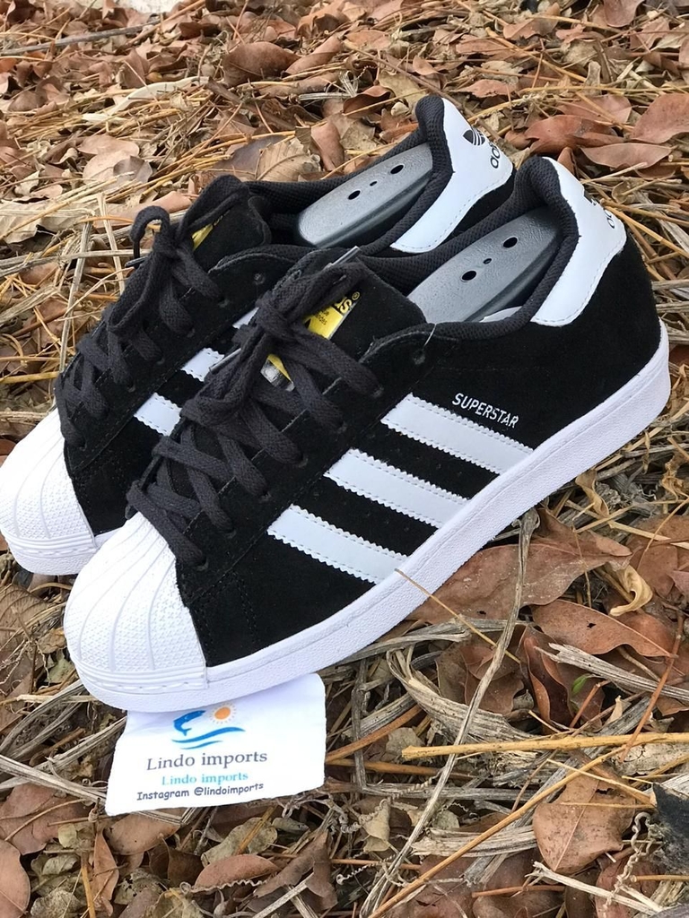 superstar camurça preto