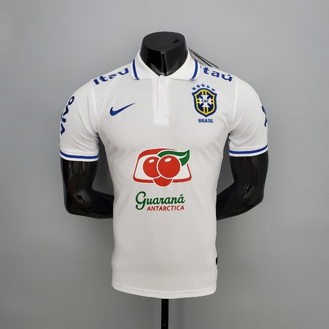 Camisa POLO Seleção Brasileira Nike Masculina - Branca