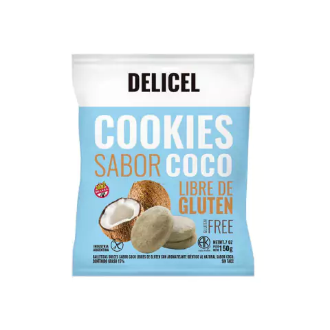 Cookies Sabor Coco SIN TACC x 150g - Delicel
