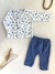 Set nature blue
