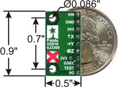 Acelerômetro triaxial MMA7341L +/-3/11g com regulador de voltagem na internet