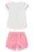 Conjunto Infantil Blusa em Malha Ursinha com Strass e Shorts em Tela Neon - Kukie - La Mel Modas e Acessórios Kids