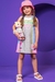 Vestido Infantil Regata Crepe Ursinha 22 Strass c/Mini Vestido Boneca - Kukie - loja online