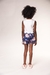 Conjunto Infantil Blusa e Shorts-Saia em Malha FlyTech Estampa de Menina Beach - Kukie - comprar online