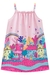 Vestido Infantil em Malha Power Casinhas Alças Pompom - Kukie - comprar online
