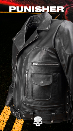 PUNISHER - SKULL CUSTOM LEATHER