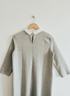 000588 . Vestido buzo gris Zara T.2 - tienda online