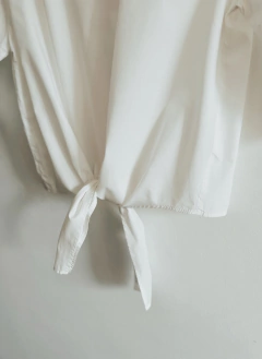000808 . Blusa blanca nudo Basement T.3 - tienda online