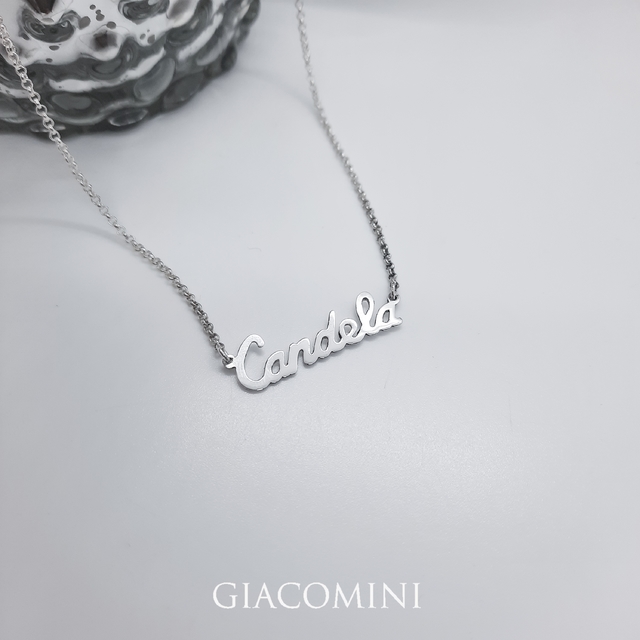 Cadena con Nombre en Cursiva - Joyeria Giacomini