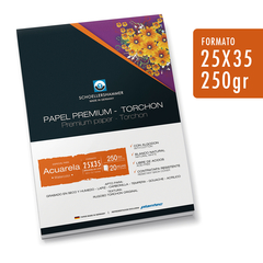 Papel Para Acuarela Block Torchon - 25x35 - 250gr X20 Hojas