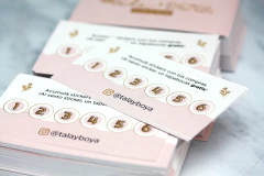 Tarjetas de fidelidad + 3 planchas de Stickers mini para completar los espacios x 300 U. - comprar online