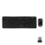 Combo de mouse con teclado de computadora inalámbrico C4120 black negro