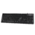 Teclado de computadora con cable USB impermeable Meetion K202 negro black