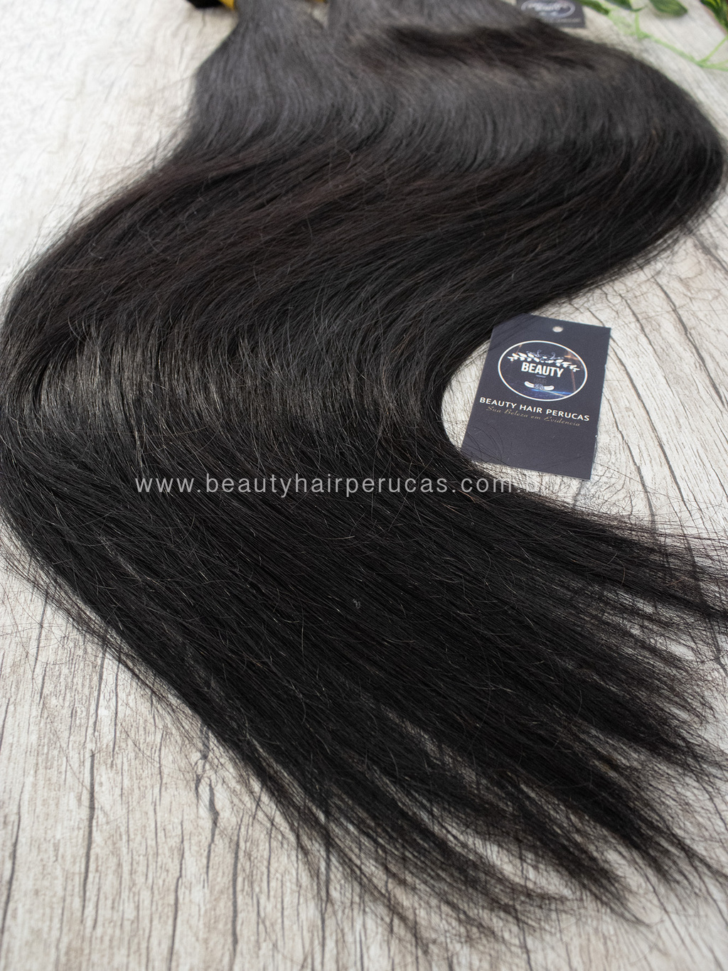 Cabelo Premium Liso Natural 75 CM - Cabelo Humano - Cabelo