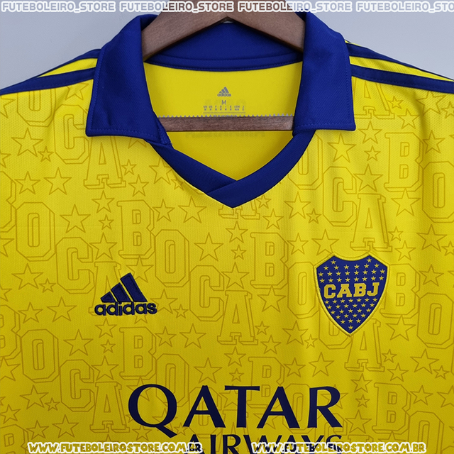 camisa Boca Juniors uniforme III 22/23 amarelo - Adidas