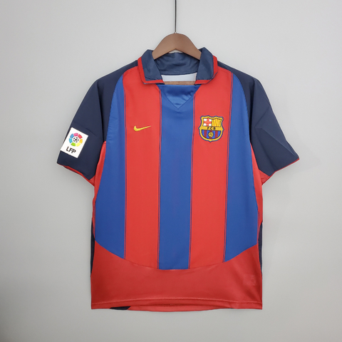 Camisa Titular Barcelona I Retrô 2004/05 - Torcedor - Nike - Masculina
