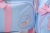 Kit Los Angeles 2 peças azul claro com rosa - ENCOMENDA jardim encantado - Pequeno Rinco