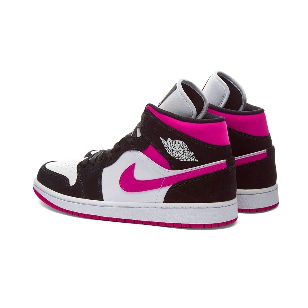 jordan 1 mid rosa e preto