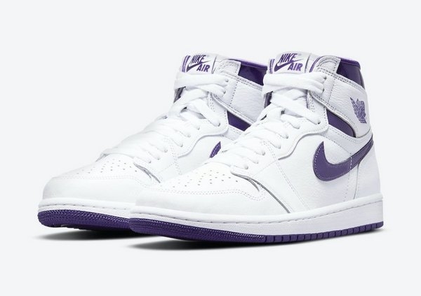 jordan 1 roxo e branco