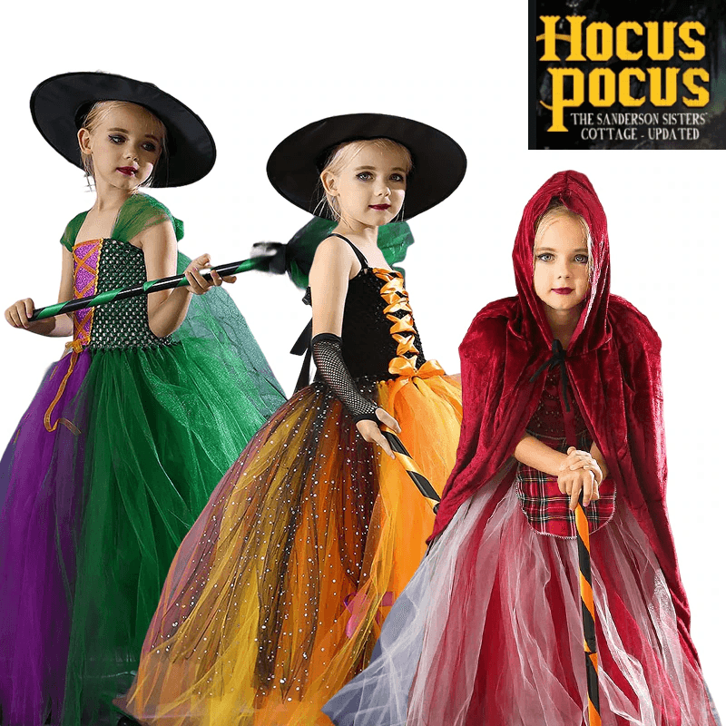 Fantasia Halloween Hocus Pocus Infantil - Festivo Festas