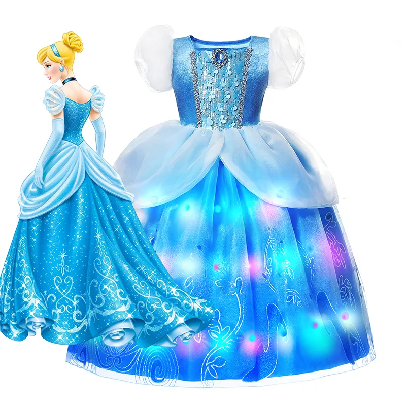 Vestido da Princesa Cinderela Infantil com Led - Festivo Festas, vestidos  da cinderela - thirstymag.com