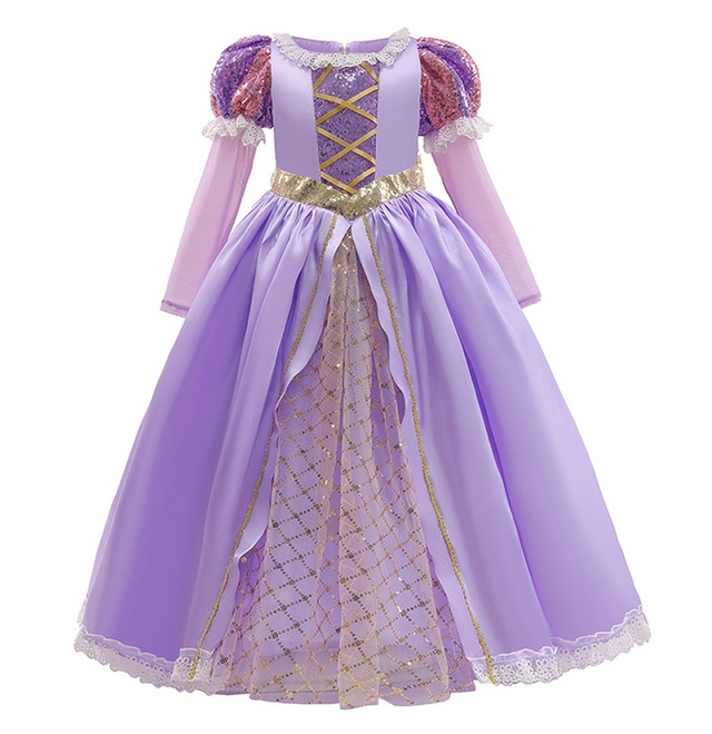 Vestido Princesa Rapunzel Disney - Festivo Festas Vestido Princesa Rapunzel Disney - Festivo Festas