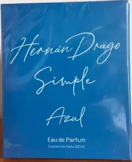Perfume Hombre Hernan Drago Simple AZUL Fragancia Edp x 50ml. NUEVO