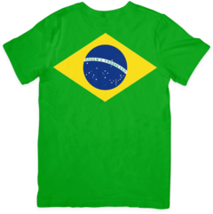 Camiseta Brasil Bandeira Grande - Verde - Feminina na internet