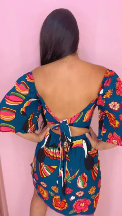 Vestido curto estampado Vestido curto estampado