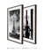 Dupla de Quadros Decorativos Bailarina + Eiffel Noir na internet