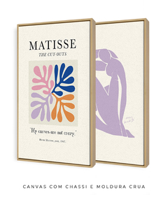 Dupla de Quadros Decorativos Matisse Corps + Coloful - VIPAPIER