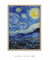 Quadro Pôster Noite Estrelada Van Gogh Vertical - VIPAPIER