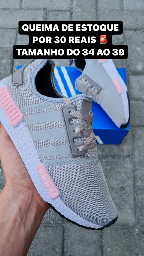 nmd adidas cinza