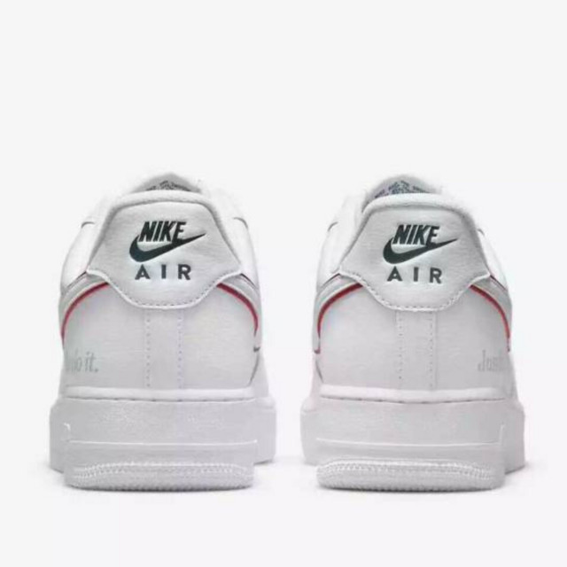 Desgastar Correspondiente dañar Nike Air Force 1 Just Do It - White Red Platinum