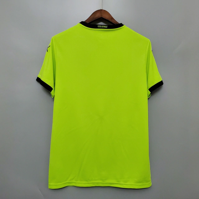 Camisa República Tcheca Away 2020 Torcedor Puma Masculina - Verde  Fluorescente
