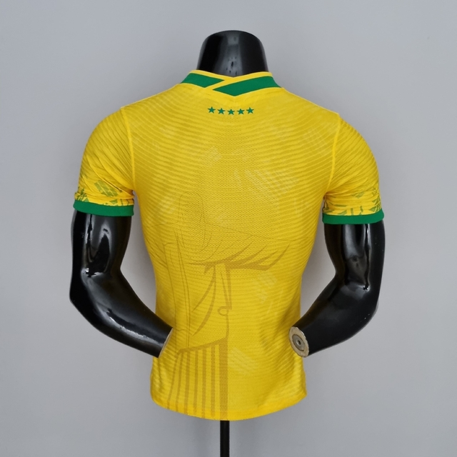 Camisa Seleção Brasileira Jogador 2022 Comemorativa -Amarela