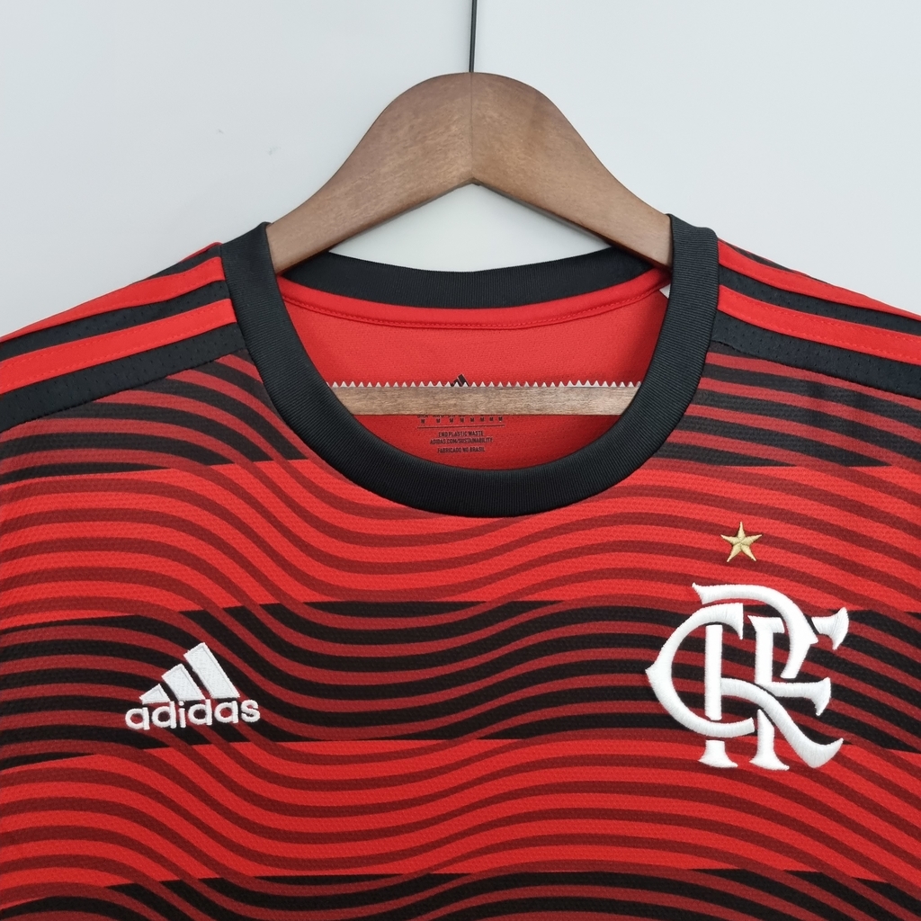 Camisa Flamengo I 22/23 Torcedor Adidas - Vermelha e Preta