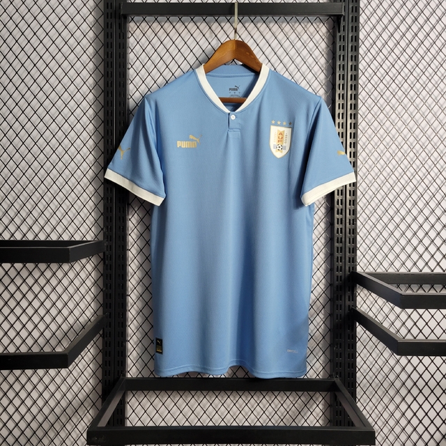 Camisa Uruguai I 2022/23 Torcedor Puma - Azul Celeste