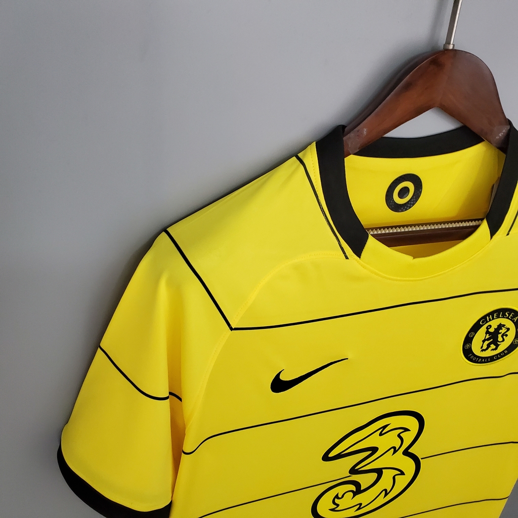 Camisa Chelsea II 21/22 Torcedor Nike - Amarela e Preta