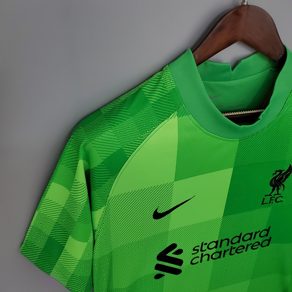 Camisa Liverpool Goleiro I 21/22 Torcedor Nike - Verde