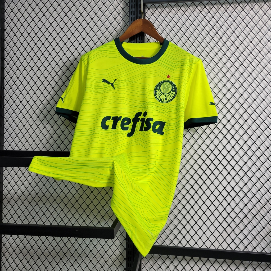 Camisa Palmeiras III 23/24 Torcedor Puma - Verde-limão/Fluorescente