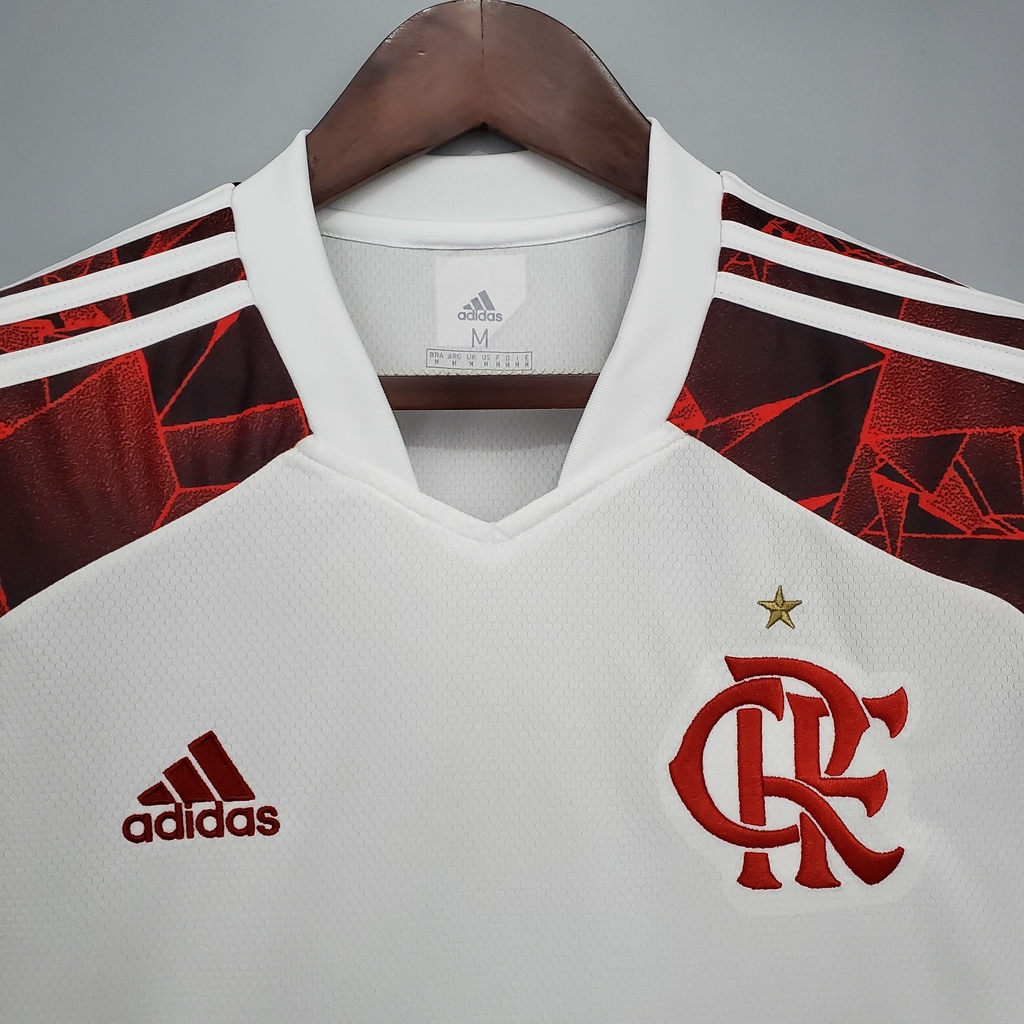 Camisa Flamengo II 21/22 Torcedor Adidas - Branca e Vermelha