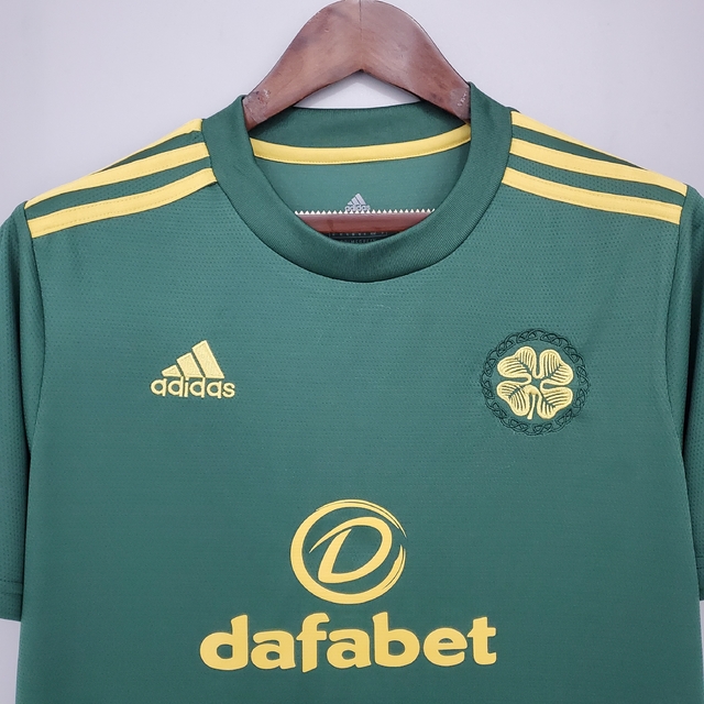 Camisa Celtic II 21/22 Torcedor Adidas - Verde Escura e Dourada