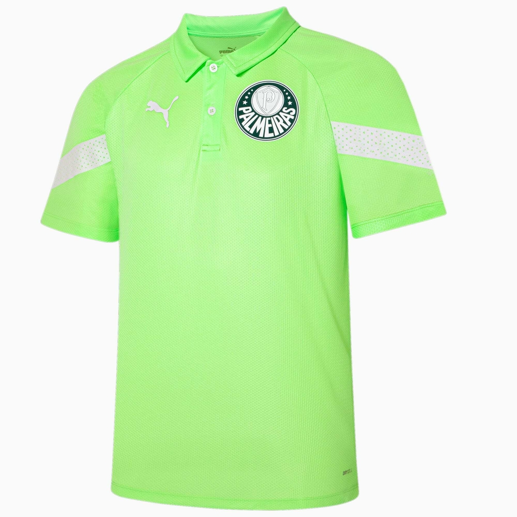 Camisa Polo Palmeiras Treino 23/24 Torcedor Puma - Verde Esmeralda