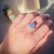 Calcita Azul anel solitário de prata - buy online