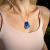 Lápis Lazuli colar de prata curto - buy online