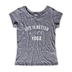 Camiseta Feminina Estampa Yoga