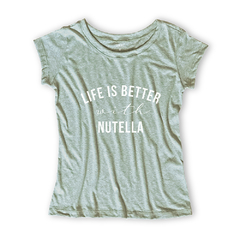 Camiseta Feminina Estampa Nutella - comprar online